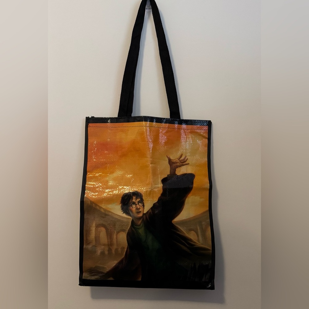 Harry Potter Orange and Black Tote Bag